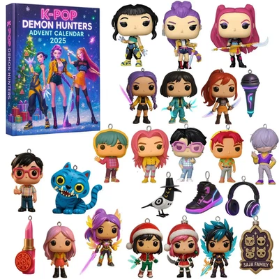Advent Calendar Surprise Figures K-pop Demon Hunters 2025 - Image 1 of 2