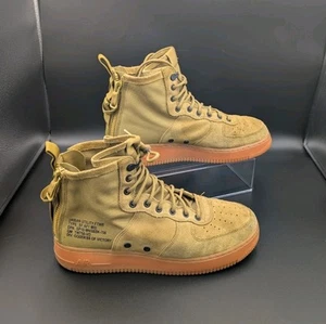 Nike Air Force 1 Mid Desert Moss SF AF1 MID Size 10.5 Military Camo Combat - Picture 1 of 11