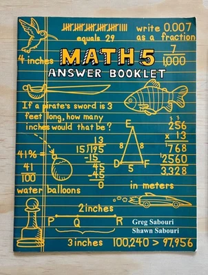 Teaching Textbooks Math 5, Answer Booklet, 2007 - Image 1 of 2