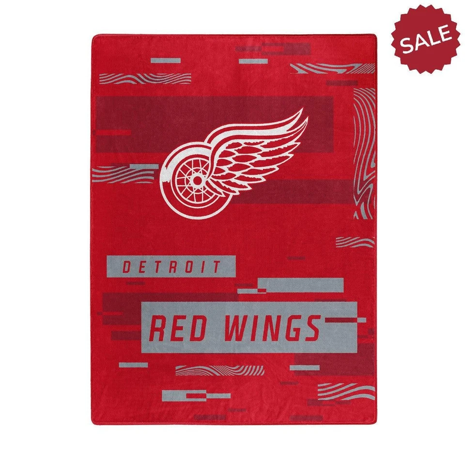 Cobertor Detroit Red Wings 60x80 Raschel design digitalizado - Imagem 1 de 1