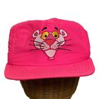 Vintage Pink Panther Hat Cap Snap Back Trucker Love Neon Fluorescent 90s USA