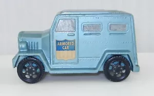 Vintage Cast Metal First Federal Armored Car Truck Piggy Coin Money Bank ~ F36 - Picture 1 of 8