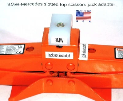 BMW-Mercedes-Nissan GTR jack point adapter for SLOTTED TOP SCISSORS jack-MIKE500 - Image 1 of 4
