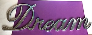 Metall Wandbild "TRAUM" Silber Plakette - Bild 1 von 6