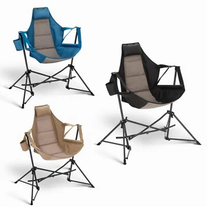 Hammock Camping Chair Outdoor Swinging Rocking Camping Chair Folding Adjustable - Picture 1 of 28
