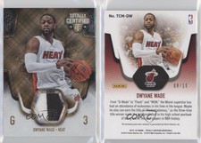 2015-16 Panini Totally Certified Materials Gold /10 Dwyane Wade #TCM-DW HOF