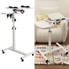 Mobile Laptop Table Stand Lift & Tilt Bedside End Table Hospital Sofa Couch Tray