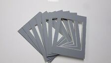 Picture Frame Mat set of 10 mats 5x7 for 4x5 photo harbor gray color mats