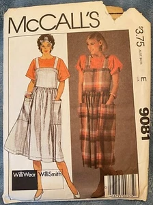 Vintage McCall's Pattern 9081 Jumper & Top Willi Wear Willi Smith Sz Extra Small - Picture 1 of 2