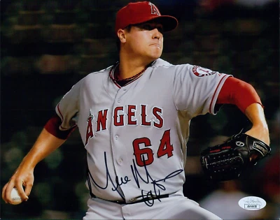 Mike Morin Los Angeles Angels Signed 8x10 Matte Photo JSA Authenticated - Image 1 of 2