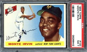 1955 Topps #100 Monte Irvin PSA 7 HOF New York Giants 6442