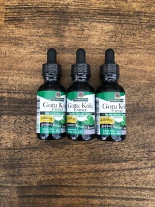 (3) SEALED Nature's Answer Gotu Kola Extract 2,000 mg, 1 fl oz Each (Exp 8/2027) - Picture 1 of 4