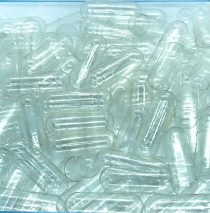 Empty Clear Capsules Gelatin/ HPMC/ Pullulan Size #000 00 0 1&2 Premium Quality - Picture 1 of 2