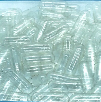 Empty Clear Capsules Gelatin/ HPMC/ Pullulan Size #000, 00, 0, 1,&2 High Quality - Image 1 of 4
