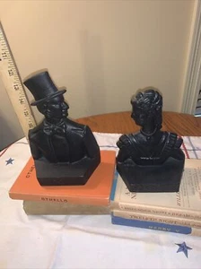 Vom Winde verweht Gusseisen Rhett & Scarlett Bookends 1937 filmische Neuheit - Bild 1 von 11