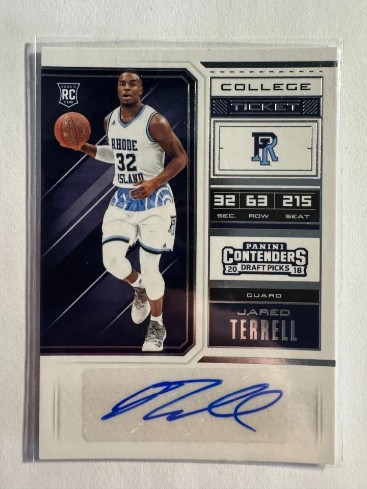 K275,298  - 2018-19 Panini Contenders Draft Picks #99 Jared Terrell Auto RC - Image 1 of 1