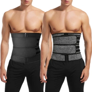 Hombres Entrenador de Cintura Corsé Sauna Sudor Yoga Cinturones Adelgados Pérdida de Peso Modelador Corporal - Imagen 1 de 39