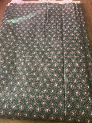 Joan Kessler "Pembroke"  Green Floral Fabric Country Periwinkle Coated  HAS 6Y+ - Image 1 of 4