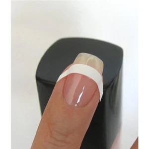 48 ADESIVE LUNETTE FRENCH PER x UNGHIE GUIDA ADESIVA TONDE MANICURE ti - Foto 1 di 7