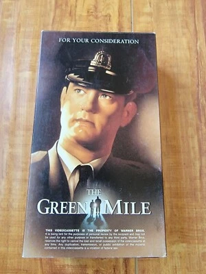 RARE VHS The Green Mile Tom Hanks- Promotional/Demo/Screener FYC Consideration Foto 1 de 4