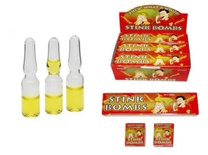 STINK BOMB 3x12 Boxes VIALS Joke Prank Party Loot Bag Filler Favour Stag Parties - Picture 1 of 1