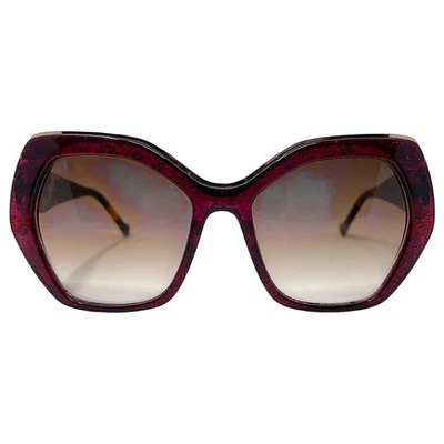 BETSEY JOHNSON - OKURRR PNK 57/18/140 - ORO BORGOÑA - NUEVAS GAFAS DE SOL Auténticas Foto 1 de 2