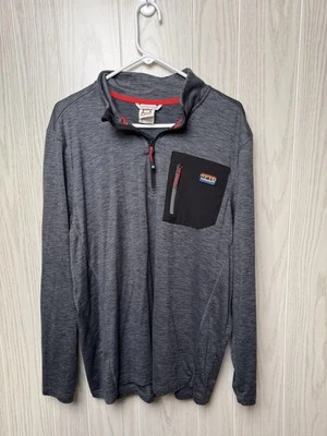 Pullover gris Avalanche con cremallera de cuarto para hombre talla XL Foto 1 de 4