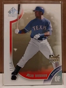 JULIO BORBON 2009 SP Authentic Titanium parallel #'d 12/19  - TEXAS RANGERS - Picture 1 of 2