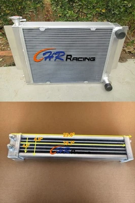 Radiador de aluminio + enfriador de aceite para Mazda RX2 RX3 RX4 RX5 RX7 sin tubo de calefacción Foto 1 de 4