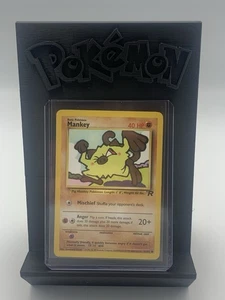 Carta comune PokémonTeam Rocket Mankey 61/82 2000 WOTC fronte pulito. Posteriore LP-MP - Foto 1 di 7
