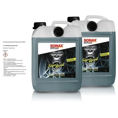2x SONAX 5 L LITER FELGENBEAST FELGENREINIGER RDKS ALUFELGE STAHLFELGE