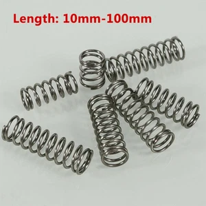 Spring Steel Small Compression Springs OD 3/4/5/6/7/8/9/10mm Wire Dia.0.5mm new - Picture 1 of 7