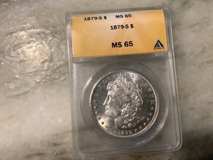 1879-S Silver Morgan Dollar MS65 - Picture 1 of 2