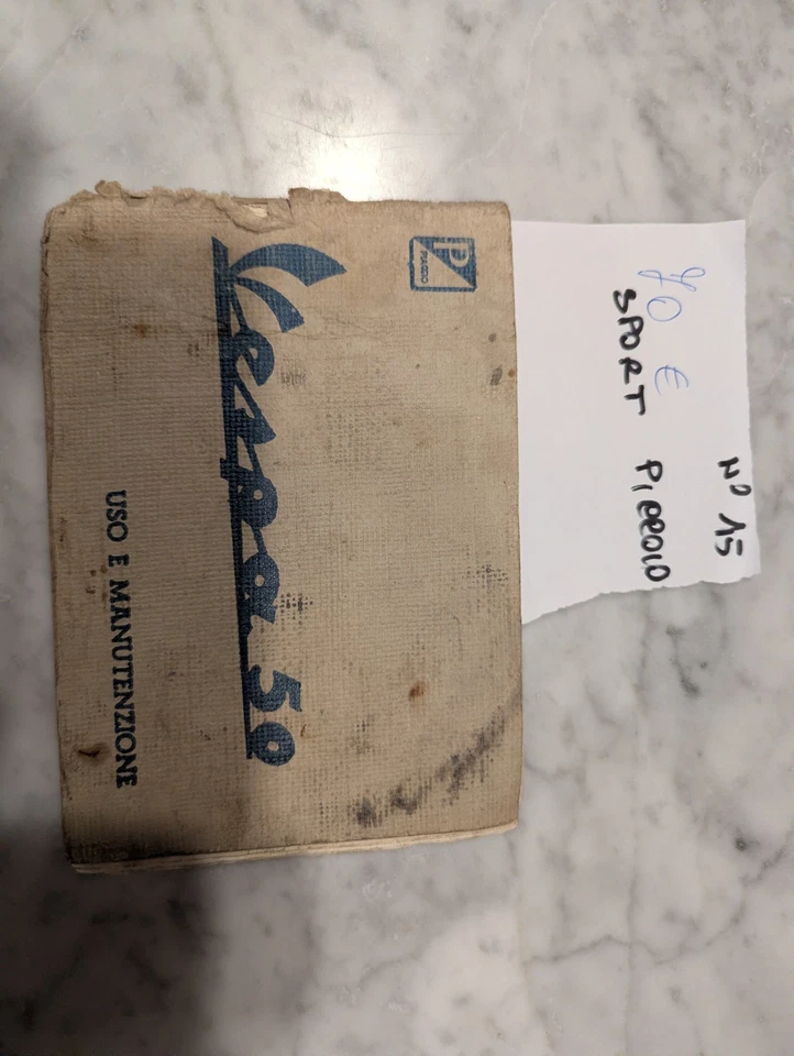 Libretto Uso E Manutenzione Vespa 50 Sportellino Piccolo Prima Serie - Immagine 1 di 1