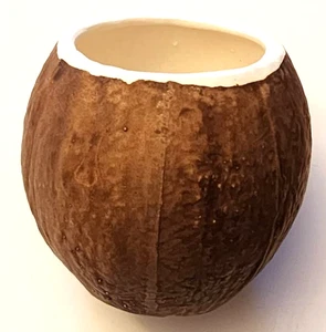 TRADER VIC Keramik Kokos Tasse Tiki Bar Polynesisch Tropisch Getränk Handwerk Cocktail - Bild 1 von 6