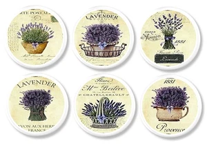 Lavendel Kräuter Deko Schubladengriffe Shabby Landhaus Blumen Knopf Griff Hardware - Bild 1 von 6
