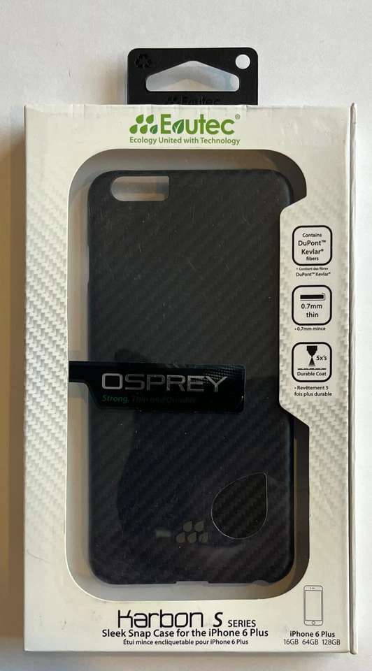 Karbon S Series for Iphone 6 Plus Black Case New Opened Package (Pack has Wear) - Изображение 1 из 4