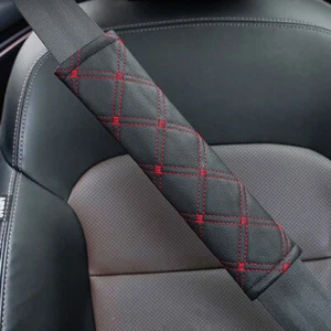 2PCS Car Safety Seat Belt Shoulder Pads Cover Harness Protector Cover - Picture 1 of 11