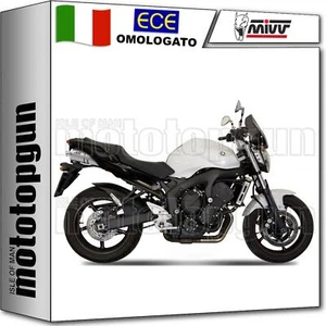 MIVV 2 SCARICO OMOLOGATO CAT-OEM OVAL INOX YAMAHA FZ-6 FZ6 2004 04 2005 05 - Foto 1 di 4