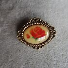 Vintage CAMCO Flower Rose Brooch Pin God's Love w/You Always Christian Jewelry