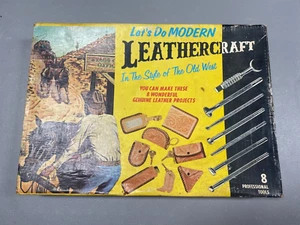 Vintage 1970 Tandy "Let's Do Modern Leathercraft Kit USED - Bild 1 von 7