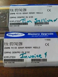 simple tech memory upgrade 256 MB for Compaq desktop - Picture 1 of 3