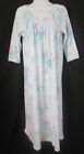 Miss Elaine Knit Ballet Nightgown Pastel Print Small
