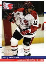 2001-02 Spokane Chiefs #11 Barry Horman