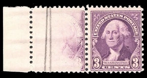 MOMEN: US STAMPS #720 VAR. PAIR LEFT STAMP ALMOST MISSING MINT OG NH LOT #72556 - Foto 1 di 3