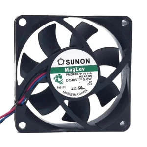 For SUNON PMD4807PTV1-A DC48V 5.8W 70MM 7025 High Air Flow Cooling Fan - Afbeelding 1 van 6