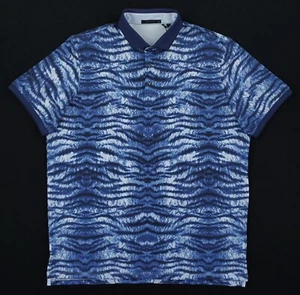 Camisa polo Greyson Golf para hombre XL Performance estampada de piel tigre ártica nueva con etiquetas - Imagen 1 de 12