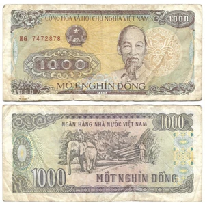 Vietnam 1000 Dong 1988 Banknote P106 G - Picture 1 of 1