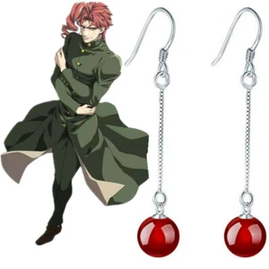 1 par de pendientes JoJo's Bizarre Adventure Kakyoin Noriaki con cosplay - Imagen 1 de 6