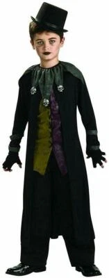 Disfraz de bufón gótico para niño de miedo Halloween Foto 1 de 2